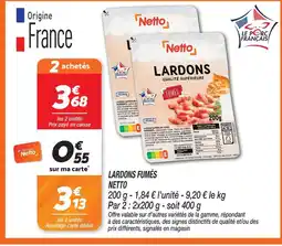 Netto Netto lardons fumés qualité supérieure offre