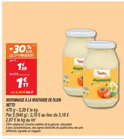 Netto Netto mayonnaise à la moutarde de dijon offre