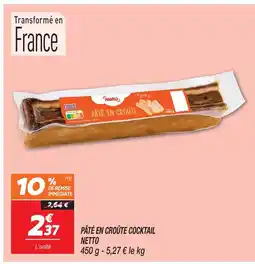 Netto Netto pâté en croûte cocktail offre