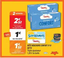 Netto Netto boîte mouchoirs confort x110 offre