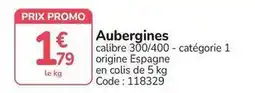 Promocash Promo - aubergines offre