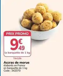 Promocash Promo - accras de morue offre