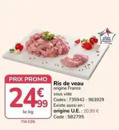 Promocash Francaise - ris de veau offre
