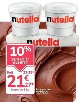 Promocash Nutella - pâtes à tartiner offre