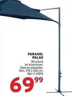 Trafic Dim - parasol palao offre