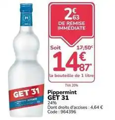 Promocash Get - pippermint gt 31 offre