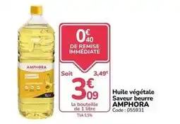 Promocash Huile végétale saveur beurre offre