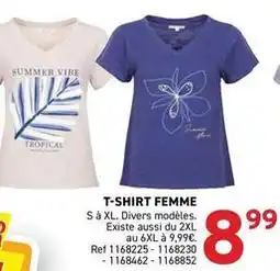Trafic T-shirt femme offre