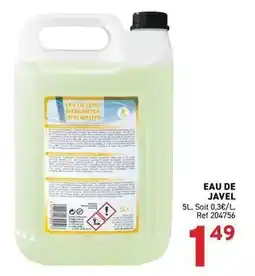 Trafic Javel - eau de offre
