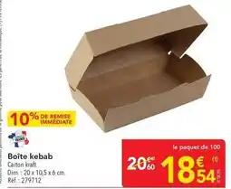 METRO Kraft - boîte kebab offre