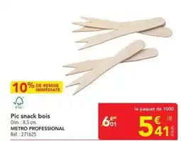 METRO Dim - pic snack bois offre