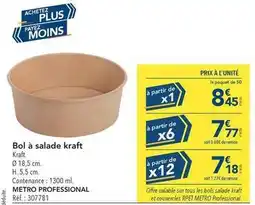 METRO Kraft - bol à salade offre