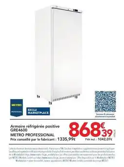 METRO Metro - armoire réfirgérée positive gre4600 offre