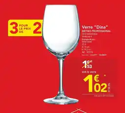 METRO Metro - verre dina offre