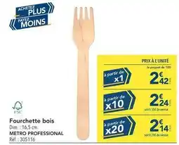 METRO Dim - fourchette bois offre