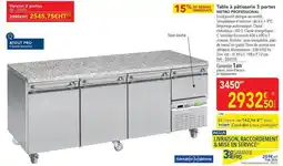 METRO Metro - table à pâtisserie 3 portes avec morceaux offre