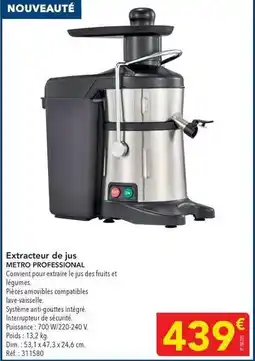 METRO Metro - extracteur de jus offre