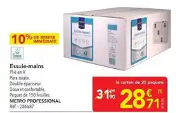 METRO Metro - essuie-mains offre