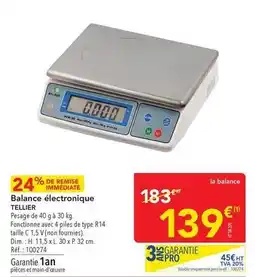 METRO Dim - balance électronique offre