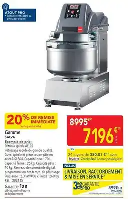 METRO Salva - gamme offre