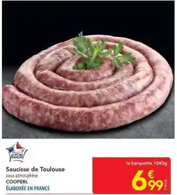 METRO Saucisse de toulouse offre