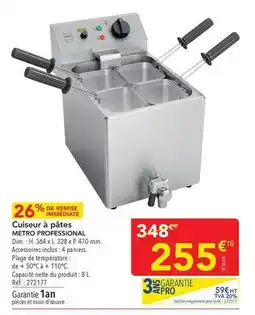 METRO Metro - cuiseur à pâtes offre