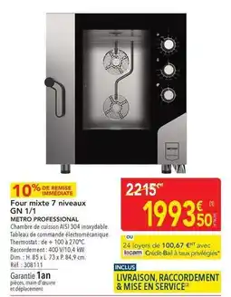 METRO Metro - four mixte 7 niveaux gn 1/1 offre