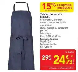 METRO Dim - tablier de service offre