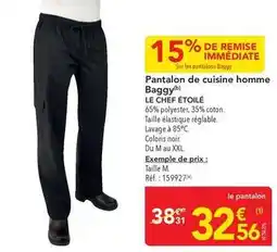METRO Chef - pantalon de cuisine homme offre