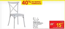 METRO Metro - chaise cross offre