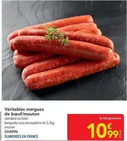 METRO Véritables merguez de boeuf/mouton offre