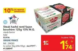 METRO Steak haché rond façon bouchère offre