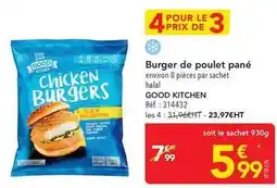 METRO Good - burger de poulet pane offre