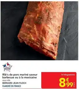 METRO Rib's de porc marine saveur barbecue ou à la mexicaine offre