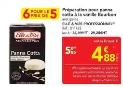 METRO Elle & vire - préparation pour panna cotta à la vanille bourbon offre