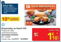 METRO Empanadas au boeuf chili offre