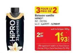 METRO Boisson vanille offre