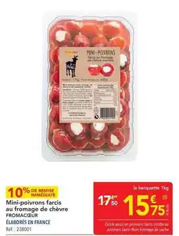METRO Mini-poivrons farcis au fromage de chèvre offre