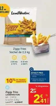 METRO Zigby fries lambweston offre