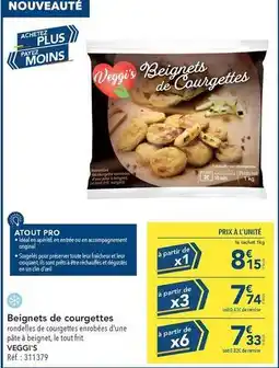 METRO Beignets de courgettes offre