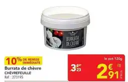 METRO Burrata de chèvre offre