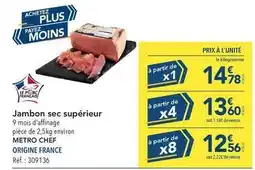 METRO Metro - jambon sec supérieur offre