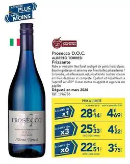 METRO Metro - prosecco d.o.c. alberto torresi frizzante offre