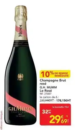 METRO Mumm - champagne brut rose offre