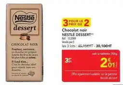 METRO Nestlé - chocolat noir dessert offre