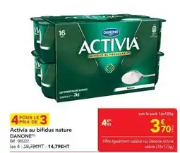 METRO Danone - activia au bifidus nature offre