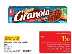 METRO Lu - granola chocolat au lait offre