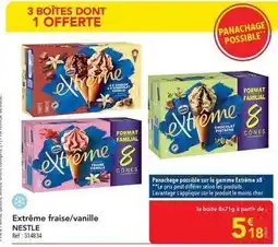 METRO Nestlé - extreme fraise/vanille offre