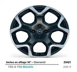 Opel Jantes en alliage 18 - diamanté offre