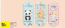 Carrefour Drive Trousse funny Kawaii offre
